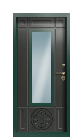 Дверь TermoPlus Ral 6005 Графитовое дерево 1002