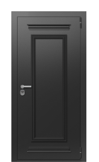 Дверь TermoPlus Vesuvio Морадо черный 1016 вид снаружи