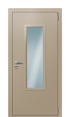 Дверь TermoPlus Ral 1019 Ванильный Дуб 957 вид снаружи