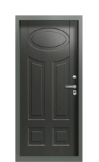 Дверь Termo Ral 7043 Графитовое дерево 73 вид внутри