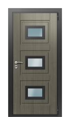 Дверь TermoWood Vesuvio Греческий платан 1480 вид снаружи