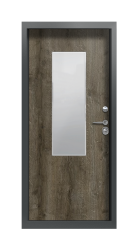Дверь Termo Ral 7043 Дуб антрацит 1392 вид внутри