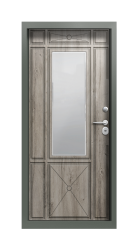 Дверь Termo Ral 7009 Арктическая береза 1399 вид внутри