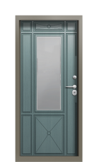 Дверь Termo Silver Серый Туман 1398 вид внутри