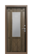 Дверь Termo Ral 8025 Палисандр 1292 вид внутри