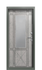 Дверь Termo Ral 7009 Бетон светлый 983 вид внутри