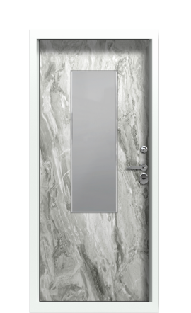 Дверь TermoPlus Ral 9003 Белый Мрамор 991