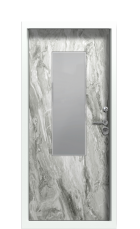 Дверь Termo Ral 9003 Белый Мрамор 991 вид внутри