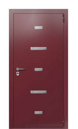 Дверь TermoPlus Ral 3005 Темно-красный 1193