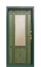Дверь Termo Patina Зелёное Сукно 673 вид внутри