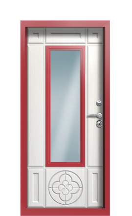 Входная дверь TermoPlus Ral 3031 Белое дерево 1311