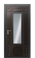 Дверь TermoWood Vesuvio Кофейное Дерево 1410 вид снаружи