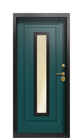 Дверь TermoWood Ral 9005 Зеленое сукно 1468