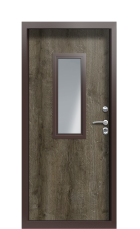 Дверь Termo Ral 3005 Дуб антрацит 1170 вид внутри