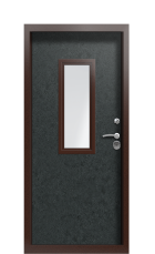 Дверь Termo Silver Черный гранит 1433 вид внутри