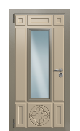 Дверь TermoWood Ral 7006 Ral 1019 773