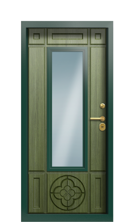 Дверь TermoWood Ral 6028 Тёмно-Зелёная 672