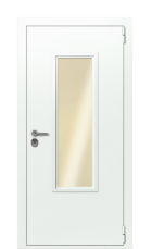 Дверь TermoPlus Ral 9003 Terma Premium Ледяной Дождь 2700 вид снаружи