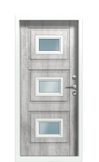 Дверь Termo Ral 9003 Джут белый 1482 вид внутри