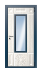 Дверь TermoWood Del Mare Белая эмаль 1319 вид снаружи