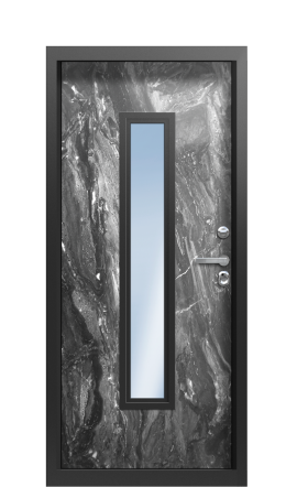 Дверь TermoPlus Ral 8017 Темный Мрамор (глянец) 1405