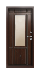 Дверь Termo Ral 9005 Кофейное дерево 1089 вид внутри