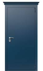 Дверь Termo Metal Delmare/Ral 9003 вид снаружи