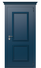 Дверь TermoPlus Del Mare Белое дерево F010 Багет вид снаружи