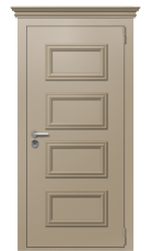 Дверь TermoPlus Ral 1019 Орех Американский 220 вид снаружи