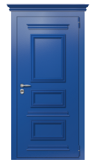 Дверь TermoPlus Ral 5005 Ral 5014 759 вид снаружи