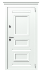 Дверь TermoPlus Ral 9003 Collori Ral 9003 2612 вид снаружи