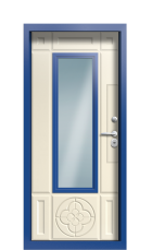 Дверь Termo Ral 5005 Слоновая кость 1301 вид внутри