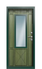 Дверь Termo Ral 6005 Темно-зеленое 1314 вид внутри
