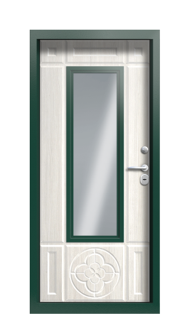 Дверь TermoPlus Ral 6005 Белая эмаль 1430