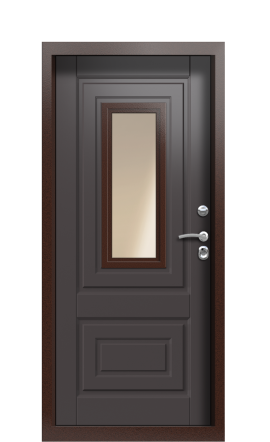 Входная дверь TermoPlus Ral 9005 Ral 8019 1431