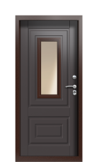 Дверь Termo Ral 9005 Ral 8019 1431 вид внутри