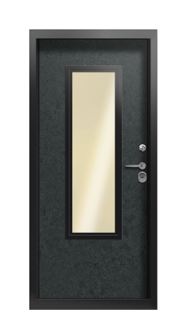 Дверь TermoWood Ral 9005 Terma Premium Черный гранит 2649