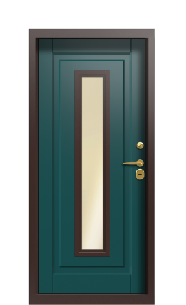 дверь TermoWood Del Mare Зеленое сукно 1421
