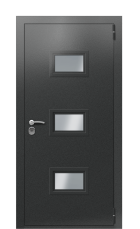 Дверь Termo Silver Securemme 1214 вид снаружи