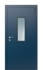 Дверь TermoPlus Del Mare Графитовое дерево 1312 вид снаружи