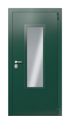 Дверь TermoPlus Ral 6005 Белая эмаль 1430 вид снаружи