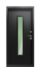 Дверь Termo Ral 9005 Collori Ral 9005 Kale 2746 вид внутри