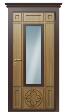 Дверь TermoWood Tobacco Дуб 268 вид снаружи