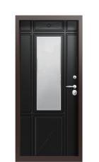 Дверь Termo Silver RAL 9005 1093 вид внутри