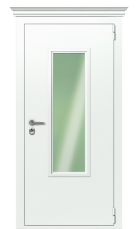 Дверь TermoPlus Ral 9003 Collori Ral 9003 2690 вид снаружи