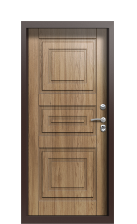 Дверь TermoWood Decoline Греческий платан B004 Грецкий орех B003 Tobacco Карниз правая 950