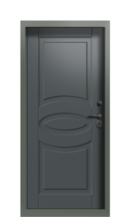 Дверь TermoWood Collori Зеленое сукно F004 Collori RAL 7043 F006