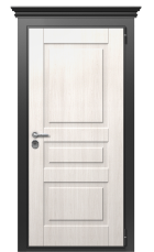 Дверь TermoWood Decoline premium граб белый vesuvio вид снаружи