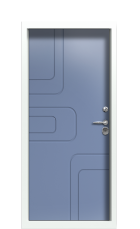 Дверь Termo Ral 9003 Ral 5014 1499 вид внутри