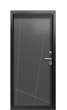 Дверь TermoWood Ral 7043 Граб Белый 283